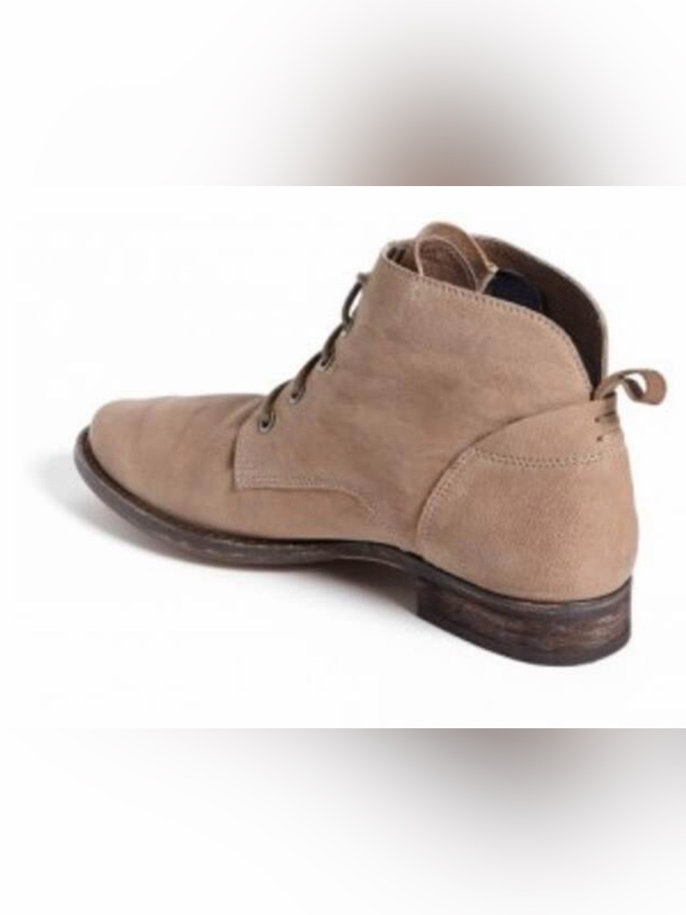 Sam Edelman Womens Taupe Suede Lace-Up Ankle Boots